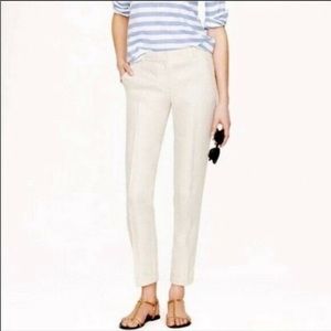 J. Crew Ivory Cafe Capri Pants
